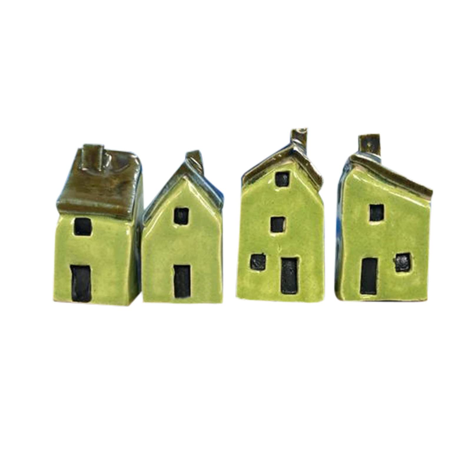Miniature House Collectible - Small Villa Model for Desktop Decor, Study Ornaments & Christmas Tree Bulbs | Perfect for Home Office, Gift Giving & Holiday Decorations (Size B, One Size)