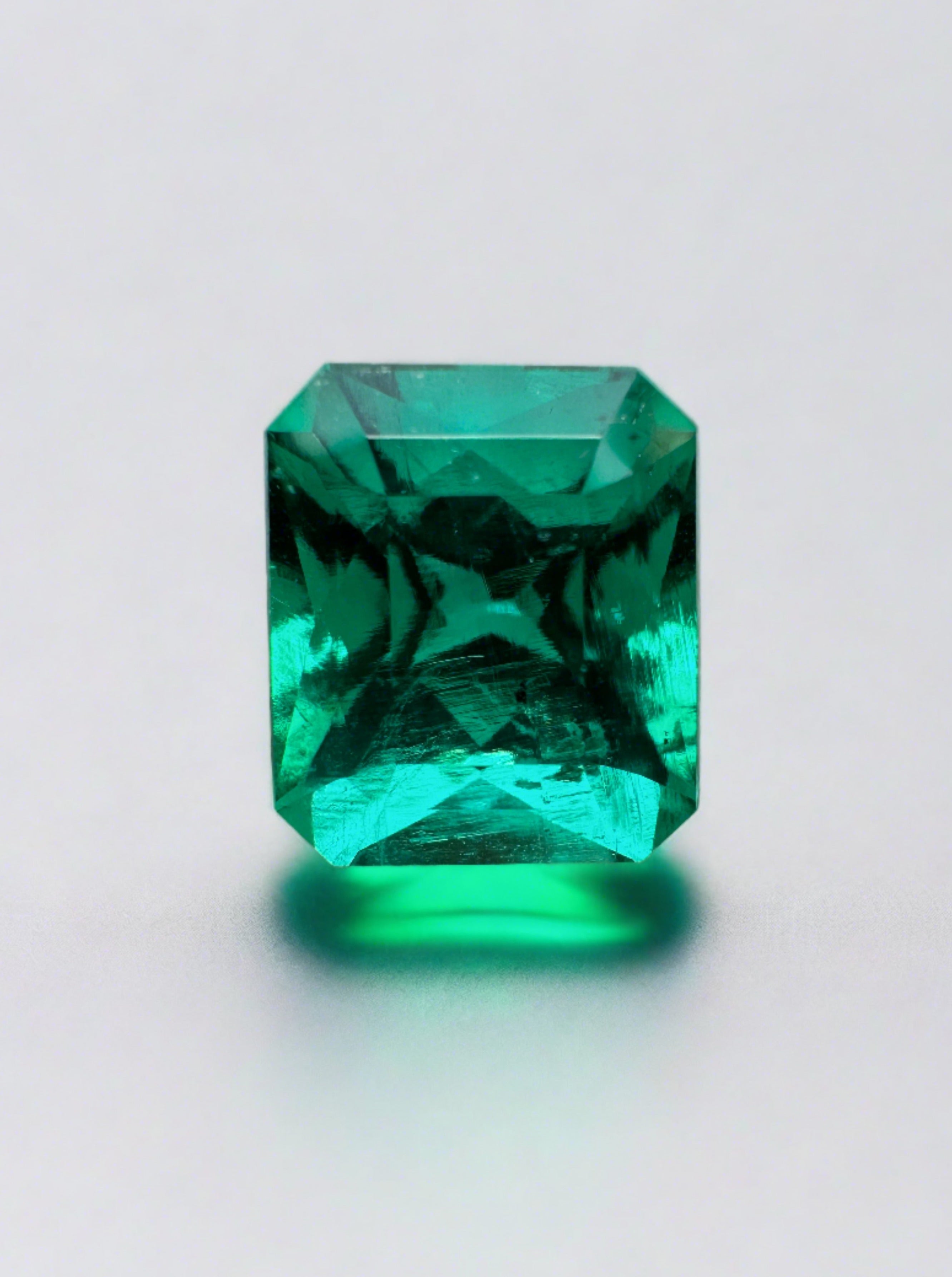 1.66 Carat RARE Certified Butterfly Effect/Drop of Oil Muzo Green Natural Loose Colombian Emerald Gemstone - Perfect for Engagement Rings, Fine Jewelry & Collector's Pieces