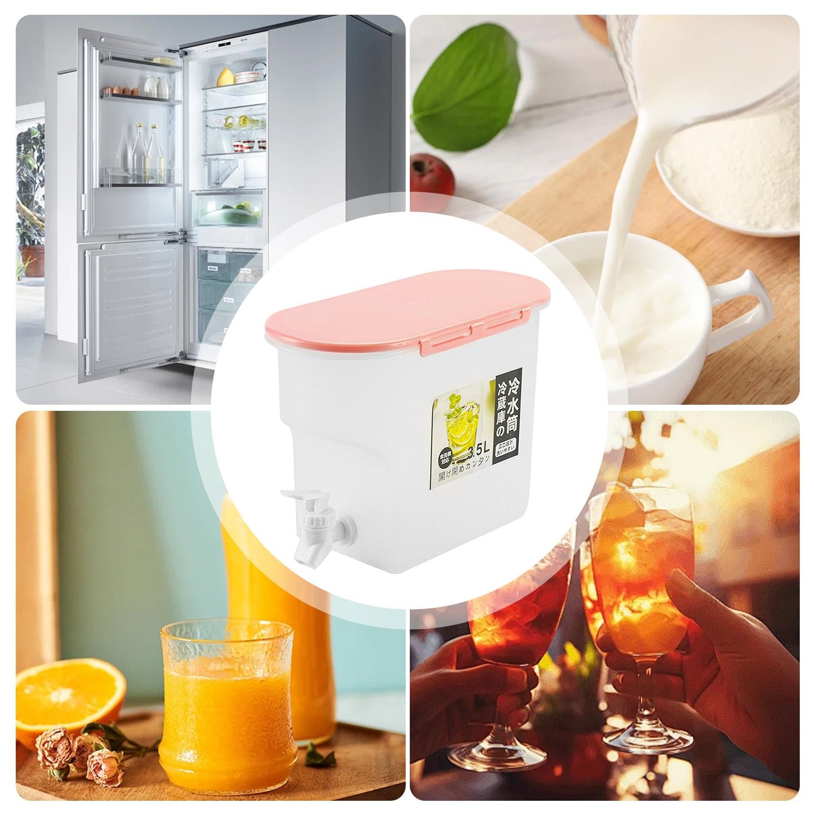 3.5L Insulated Ice Water Dispenser with Spigot - Grand Chilled Beverage Jar for Iced Tea, Lemonade & Cold Drinks - Perfect for Parties, BBQs & Outdoor Events
