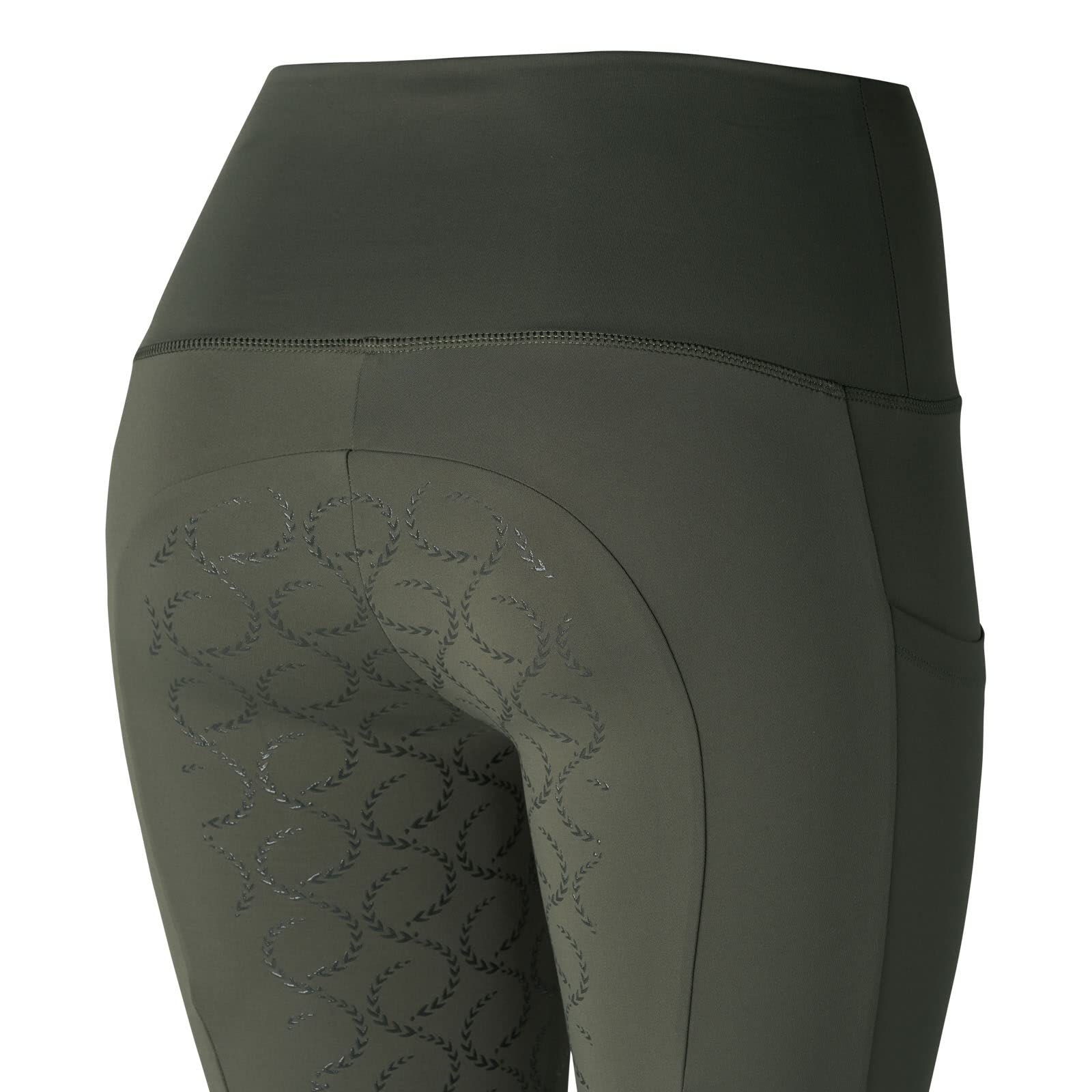 HORZE Gillian Women's Silicone Full Seat Equestrian Riding Tights - Perfect for Horseback Riding, Training & Competition