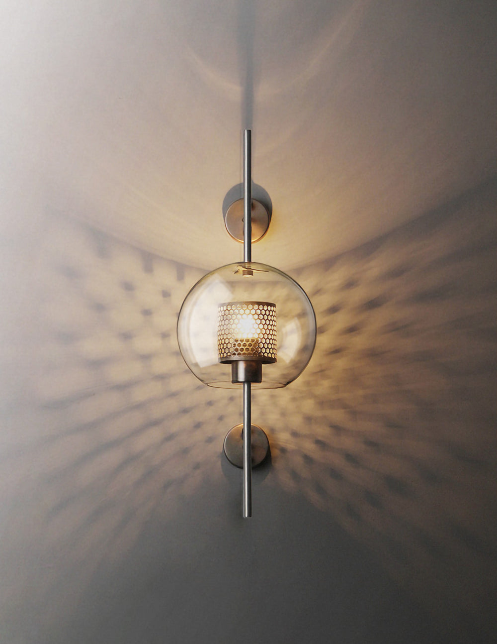 Chiswick Glass Wall Lamp - Modern LED Sconce Light for Living Room, Bedroom, and Hallway - Elegant Home Decor Lighting Fixture