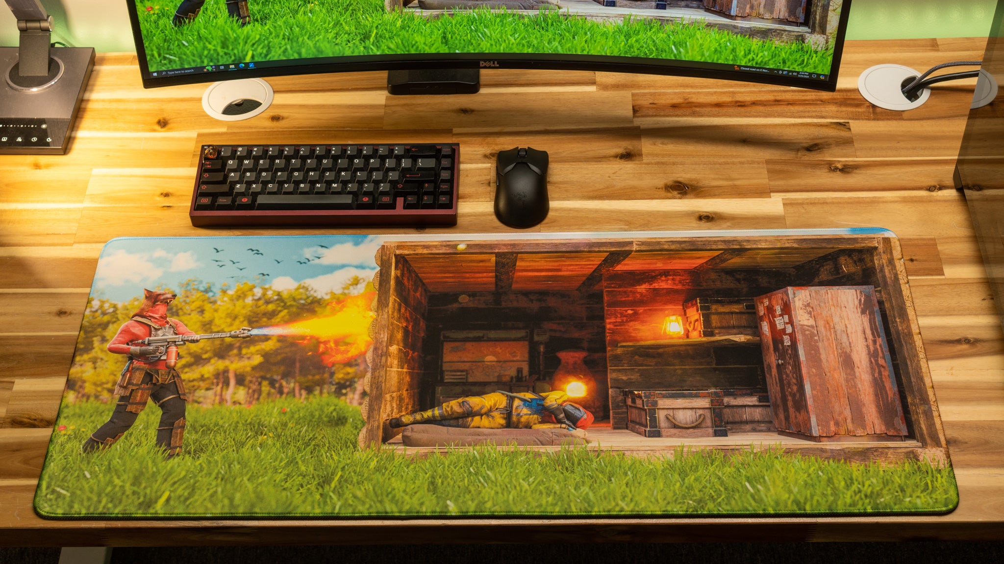 SebbyK Flame Raid Limited Edition XL Gaming Mouse Pad - Content Creator Collaboration for Rust & FPS Games | Perfect for PC Gaming Setup & Streamer Accessories
