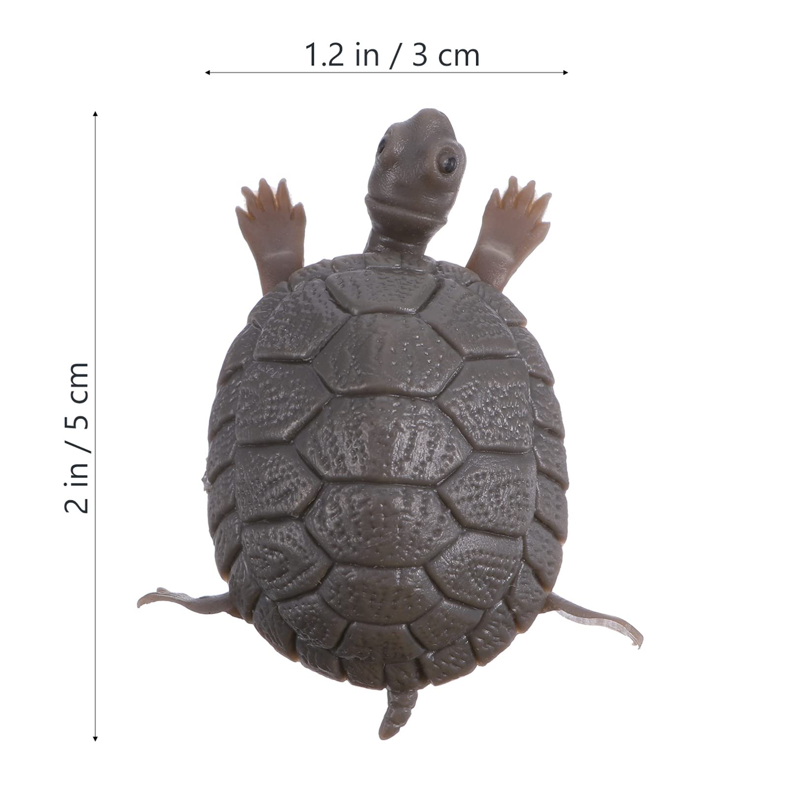 Balacoo 3pcs Plastic Turtle Figurines for Aquarium Decor - Fish Tank Landscape Ornament