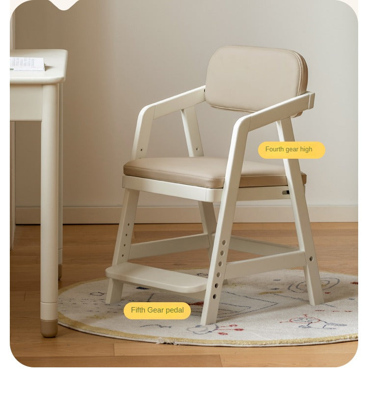 Birch Solid Wood Kids Cream Lift Chair - Comfortable & Stylish for Bedroom, Nursery, or Playroom