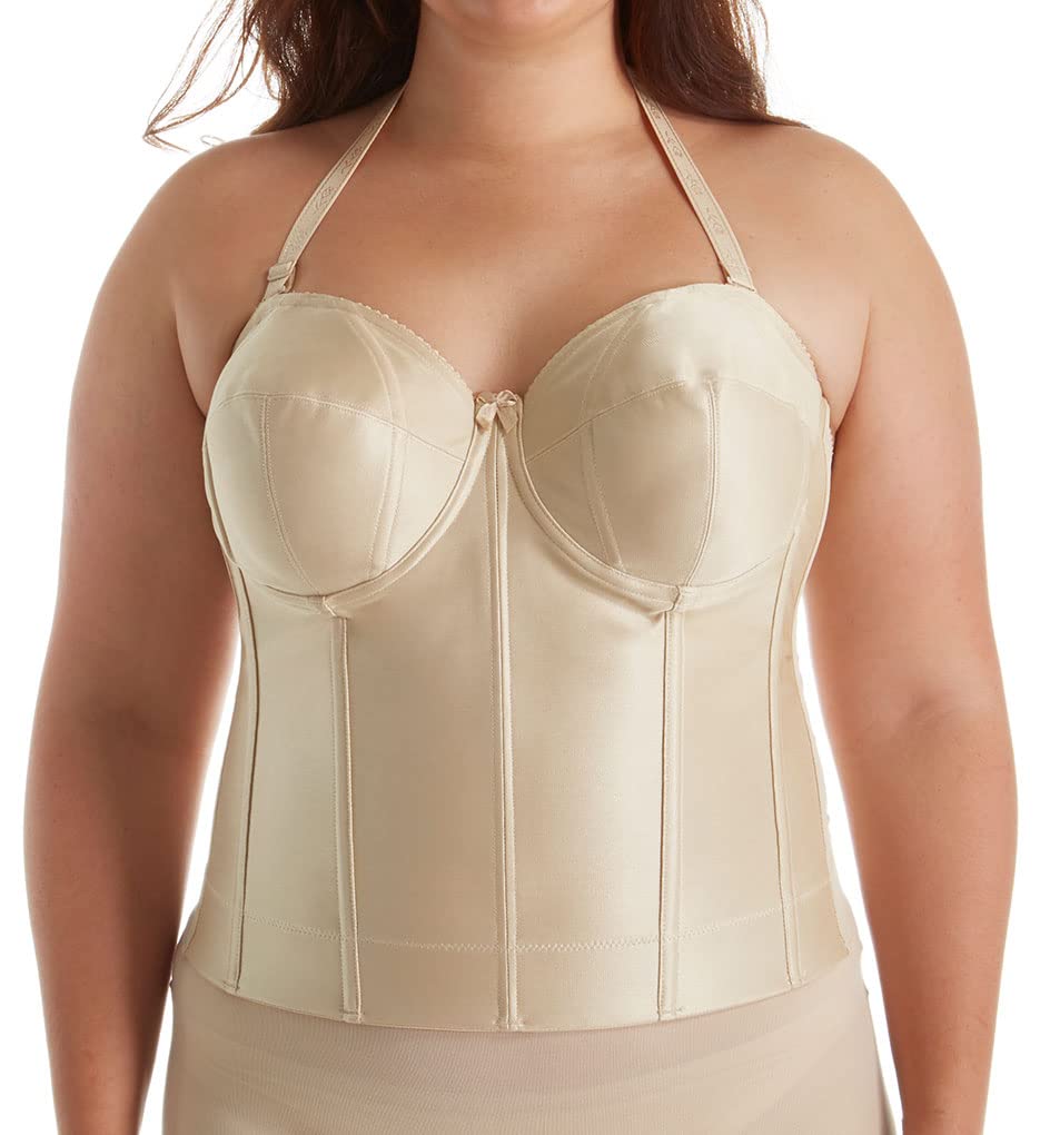 Elila Women's 6421 Long Strapless Longline Underwire Bra - Supportive Full Bust Bra for Evening Gowns, Wedding Dresses & Formal Wear