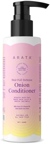 PrimeCraft Onion Oil Hair Conditioner for Hair Fall Defense - 200ml with Almond Oil, Shea Butter & Amla | Instantly Silky Smooth Hair | Perfect for Damaged, Dry & Frizzy Hair Care at Home or Salon