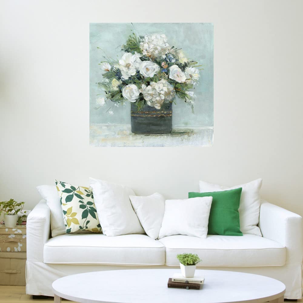 Mi Amore Fine Art Canvas Wall Decor by Sally Swatland - 37x37 Inch Ready-to-Hang Painting for Living Room, Bedroom, Bathroom, Kitchen, Office, Bar & Dining Room - Perfect for Home Decor, Housewarming Gifts & Interior Design