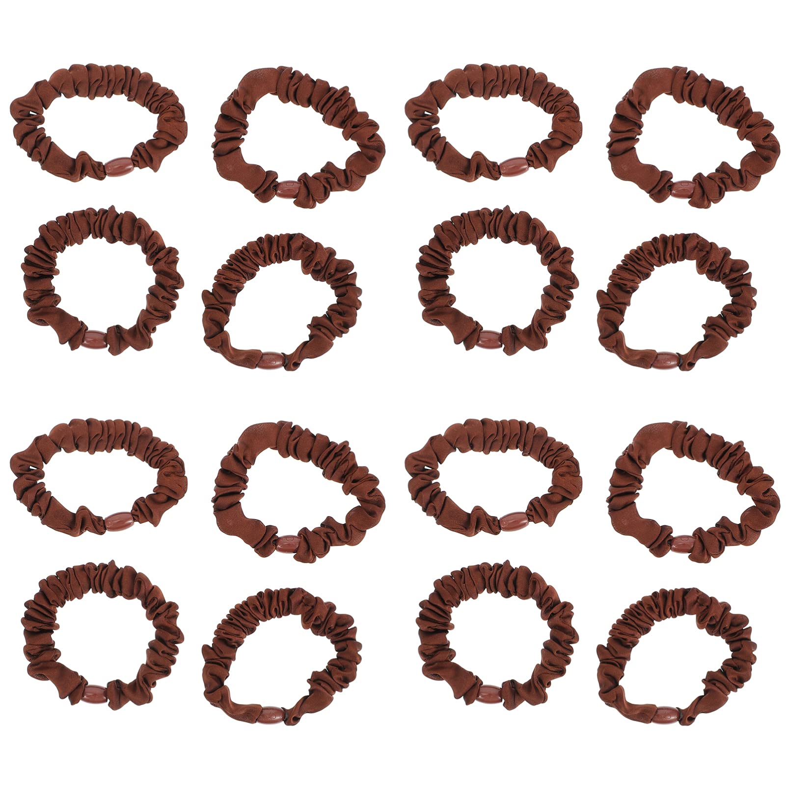 15pcs Satin Hair Ties for Women - Soft Elastic Hair Bands for Curly, Thick & Fine Hair - Gentle No-Slip Hair Accessories for Workout, Office & Everyday Use