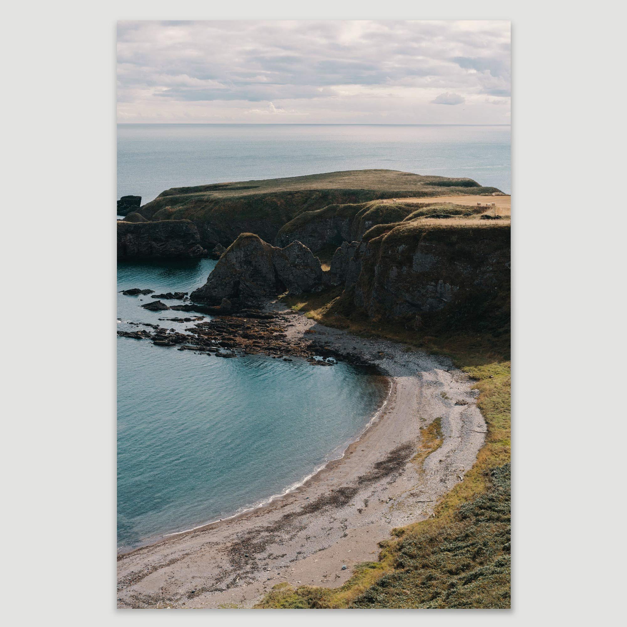 SIGNWIN 32x48 Inches Canvas Wall Art - Rocky Seas Beach Coastal Photography in Cool Blue Tones for Relaxation & Calm | Perfect for Living Room, Bedroom & Office Decor