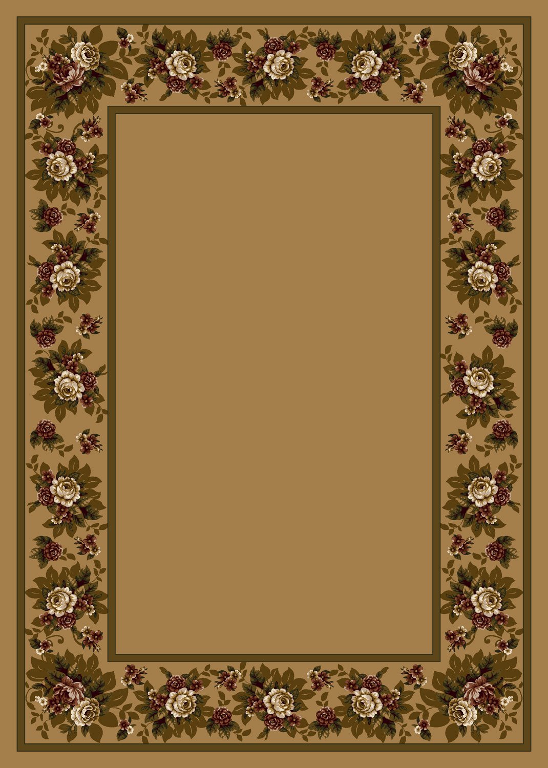 Floral Lace Maize Area Rug 7'8