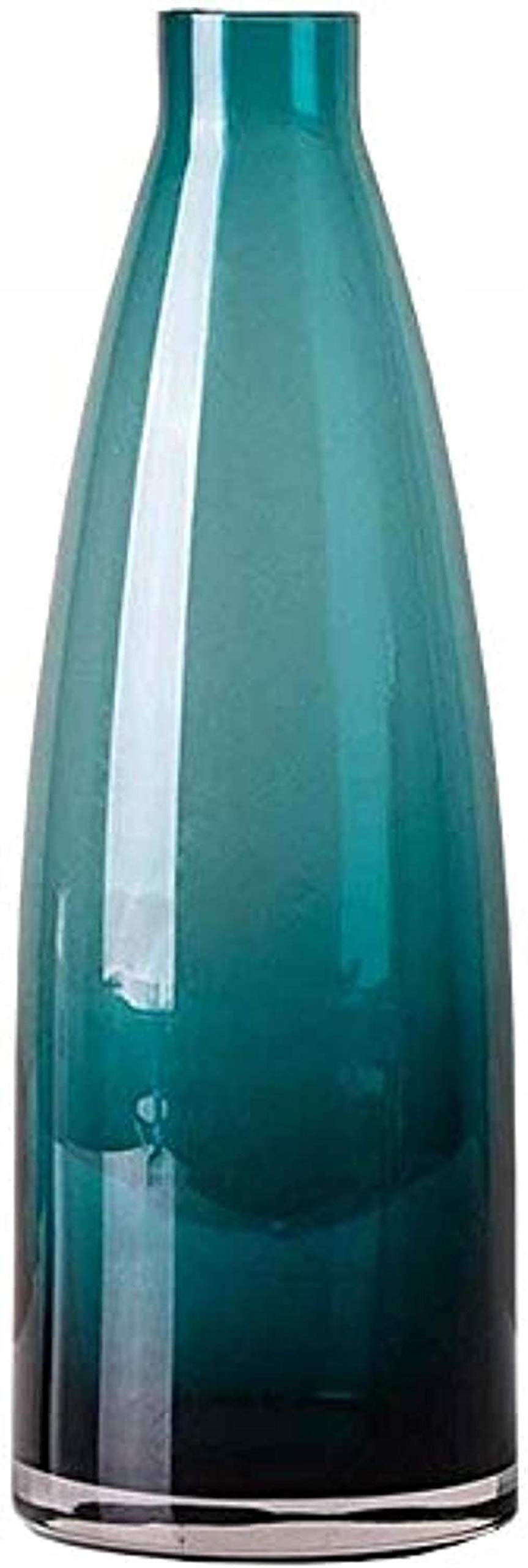 Modern Glass Sculpture Vase - 10.43 Inch Handcrafted Centerpiece for Kitchen, Dining Table, Bedroom, Office & Hotel Decor | Elegant Home Decoration