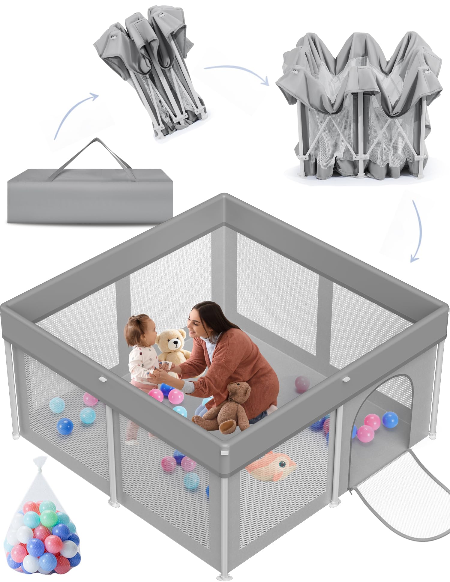 Foldable Baby Playpen 50