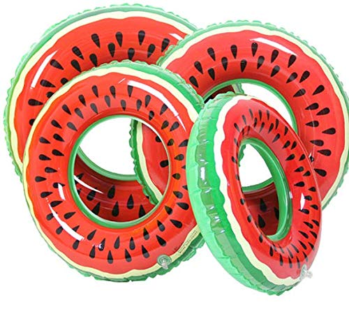 Scientoy Inflatable Watermelon Pool Float - Fun Summer Swimming Ring for Kids & Adults, Perfect for Beach, Pool Parties & Water Play
