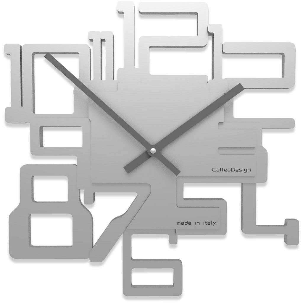 CalleaDesign 12.6 Inch Modern Aluminum Wall Clock - Kron Series - Perfect for Living Room, Bedroom, Office & Home Decor