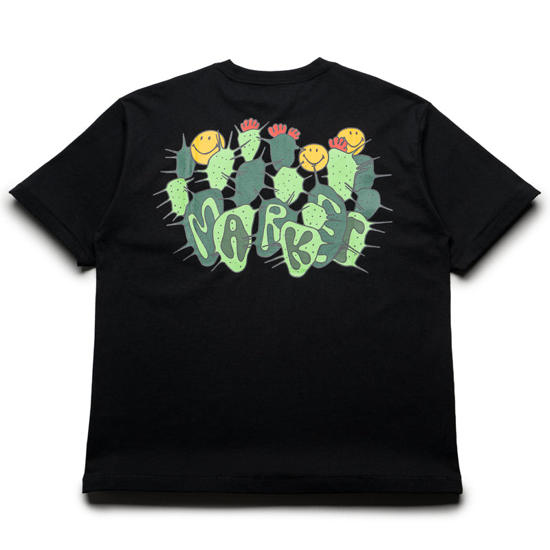 Trendy Smiley Cactus Graphic T-Shirt for Men & Women - Soft Cotton Tee in Black | Perfect for Casual Wear, Street Style & Summer Outfits