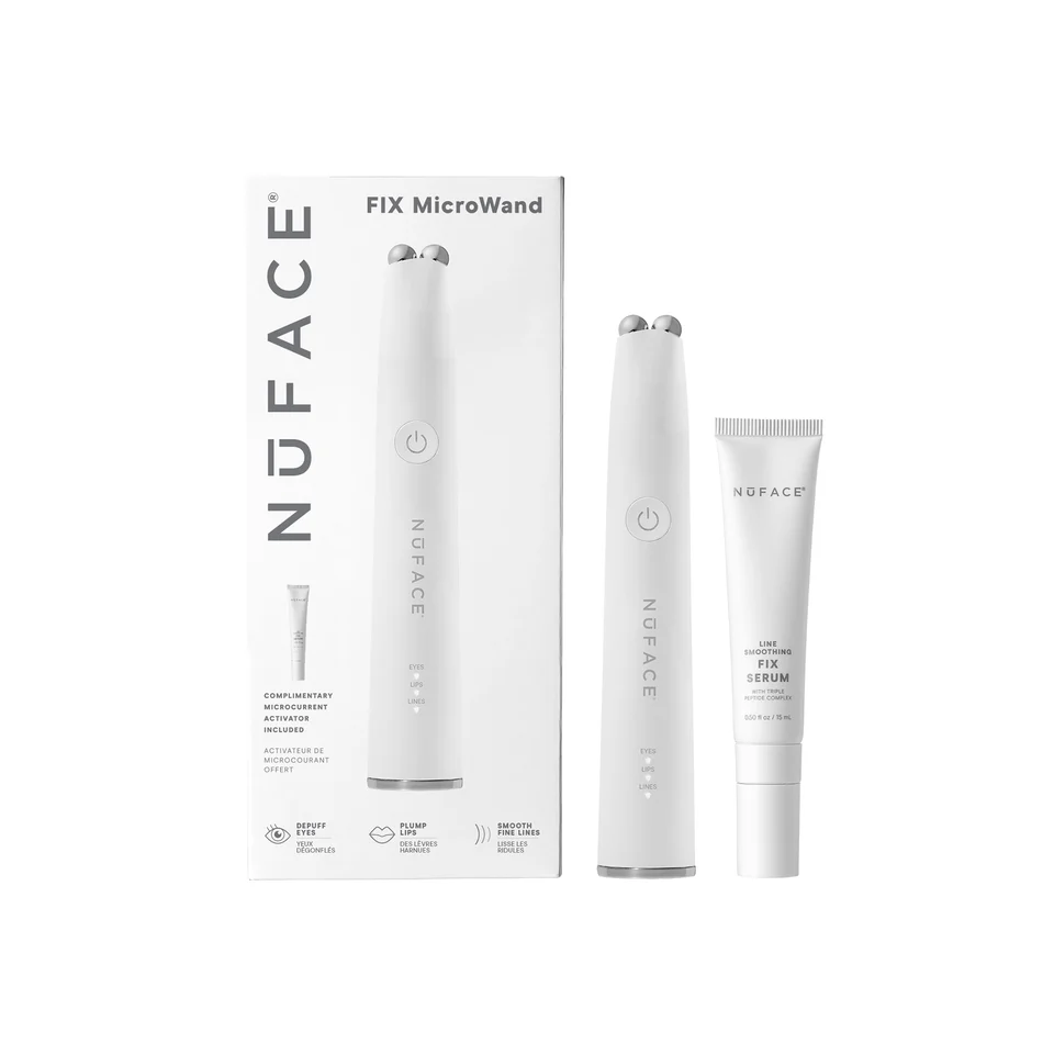 NuFACE FIX MicroWand - Anti-Aging Facial Toning Device for Wrinkles & Fine Lines | Portable Skincare Tool for Home & Travel Use