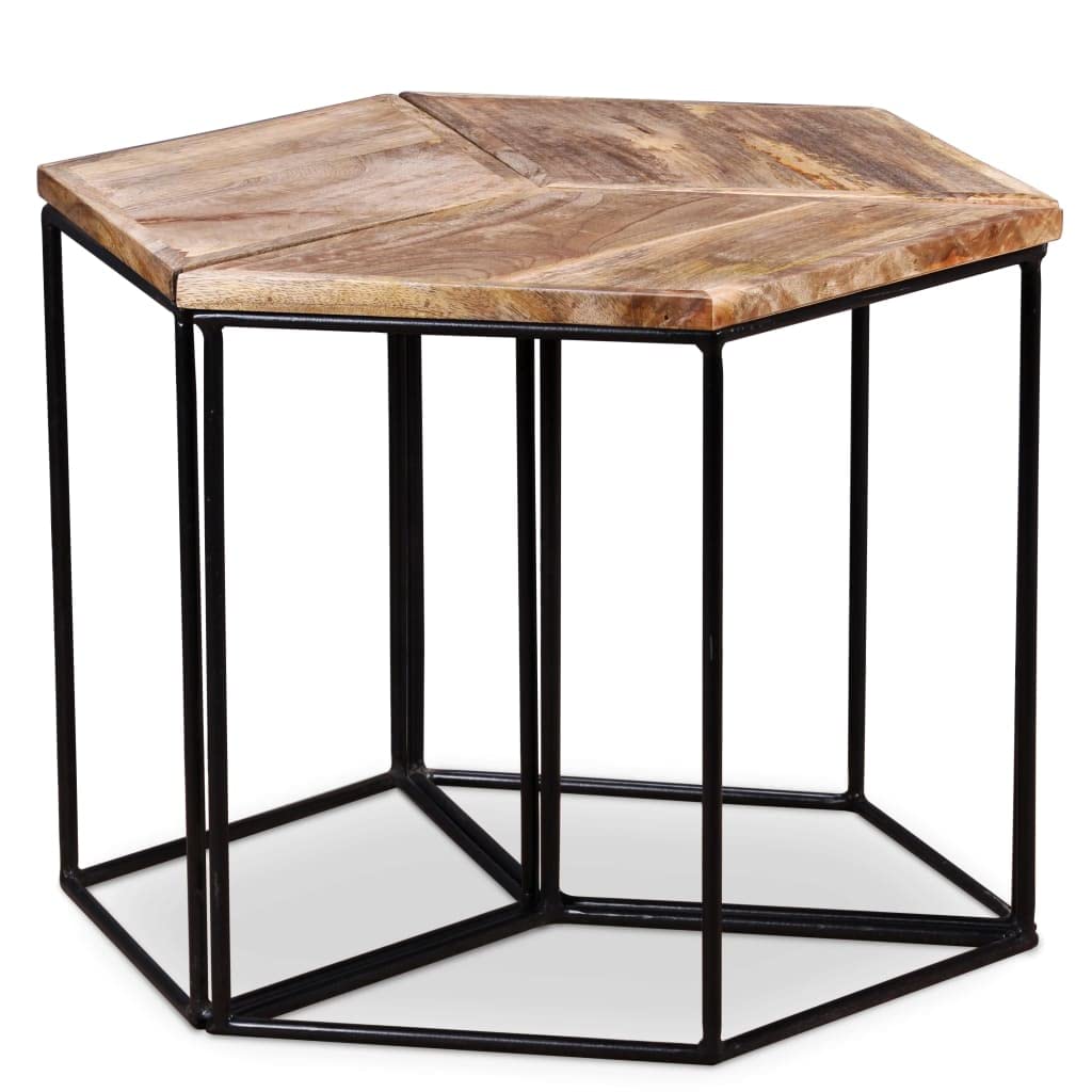 Solid Mango Wood Coffee Table 22x19x16