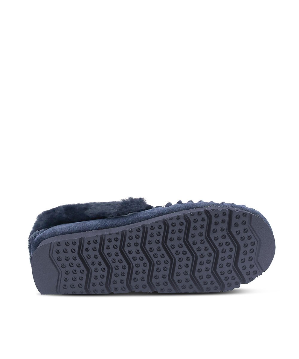 Women's UGG Colette Moccasin Slippers - Soft Shearling Lined Indoor/Outdoor House Shoes for Winter Comfort & Warmth - Perfect for Home, Travel & Casual Wear