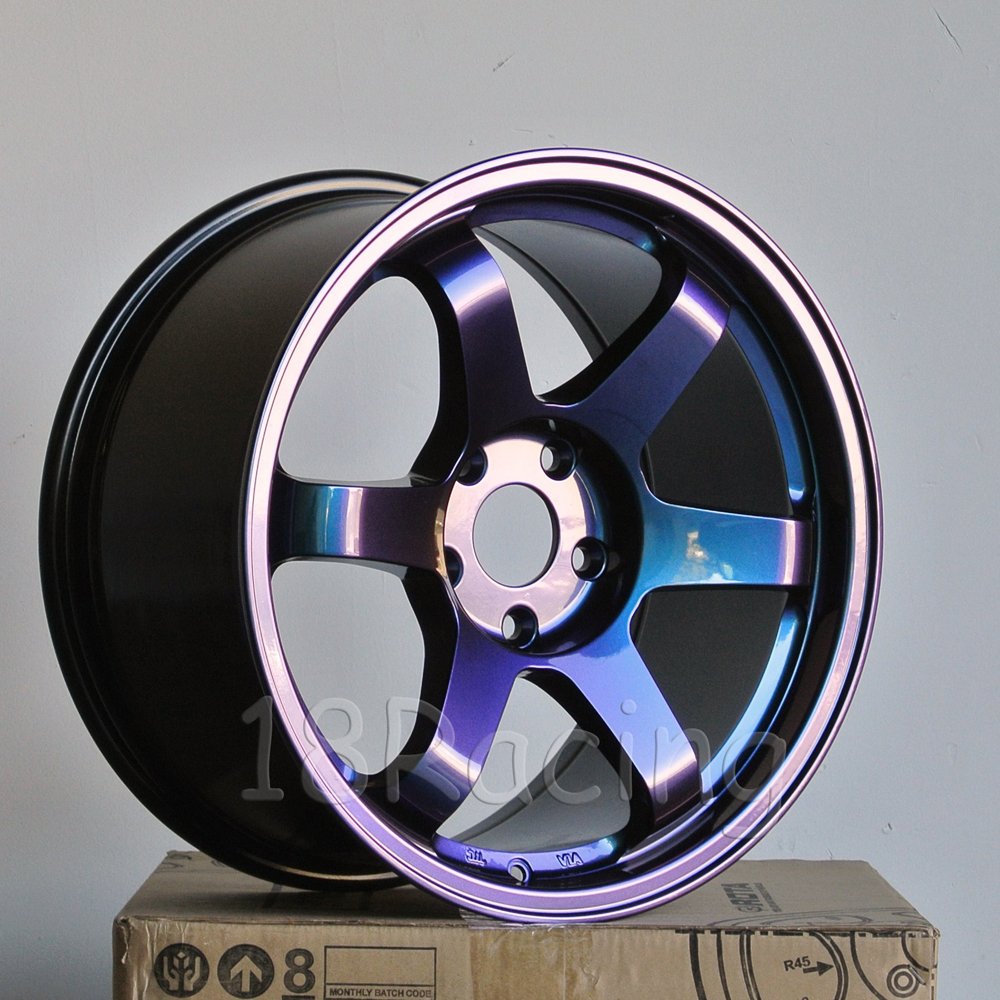 1 PC ROTA GRID 17x9 Wheel 5x114.3 Bolt Pattern +25 Offset 73.1 Hub - Chameleon Finish for JDM & Tuner Cars - Perfect for Honda Civic, Acura Integra, Nissan 240SX Drift Builds