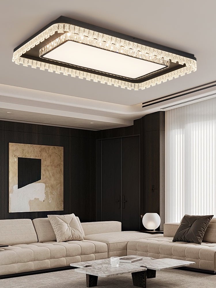 Glimmer Crystal Ceiling Light Fixture - Modern Chandelier for Dining Room, Bedroom & Living Room - Elegant Lighting for Home Decor