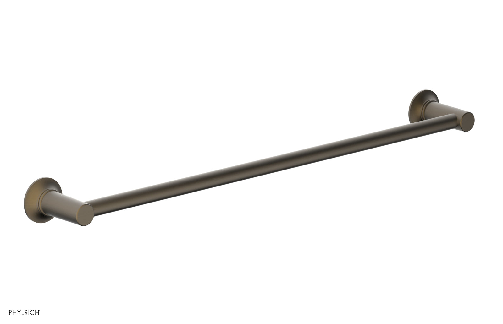 HEX MODERN 24-Inch Towel Bar 501 71 - Brushed Nickel Bathroom Towel Rack for Hand & Bath Towels - Perfect for Bathroom, Spa, and Guest Room Decor