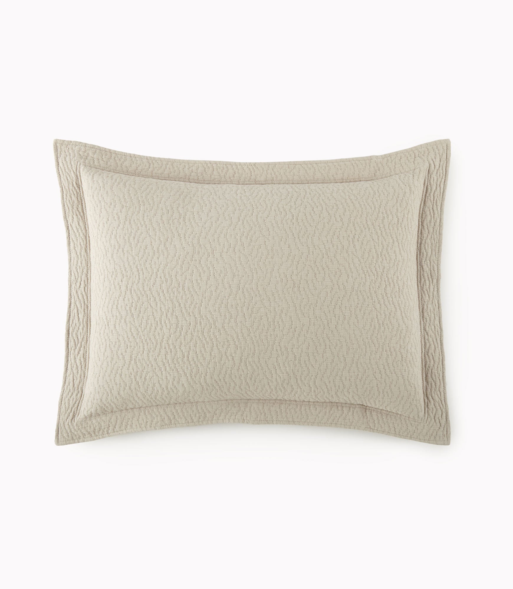 Luxury Mia Matelassé Sham - Premium Quilted Pillow Cover for Bedroom Decor - Elegant Home Textile for Master Bedroom, Guest Room & Hotel Styling