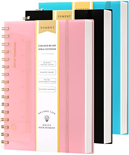 3 Pack Spiarl Lined Notebook