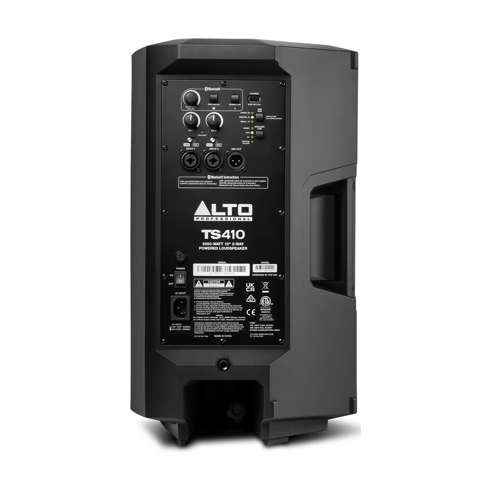 Alto Professional TS410 10 Inch 2000W Powered PA Speaker - Perfect for Live Music, DJ Performances & Outdoor Events