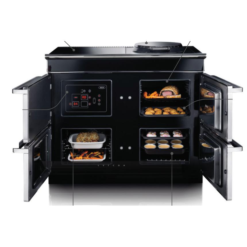 AGA 44 Inch Freestanding Induction Range with 4 Burners - AERA44INS - Perfect for Modern Kitchens, Home Chefs & Professional Cooking