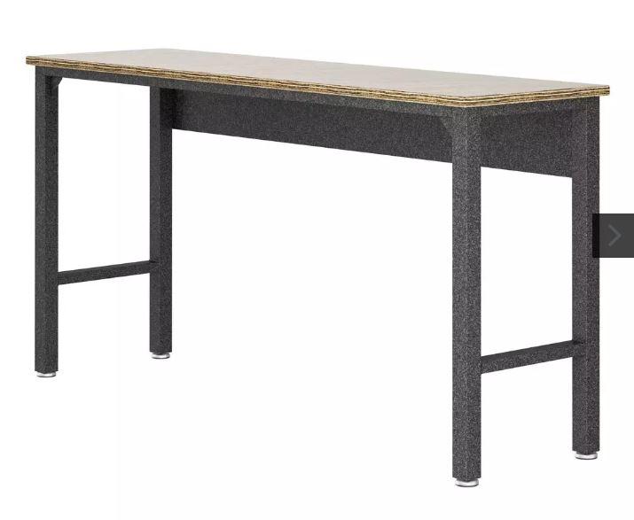Manhattan Comfort Fortress Garage Table - Heavy Duty Workbench for DIY Projects & Home Workshop - Perfect for Woodworking, Car Repair & Crafting