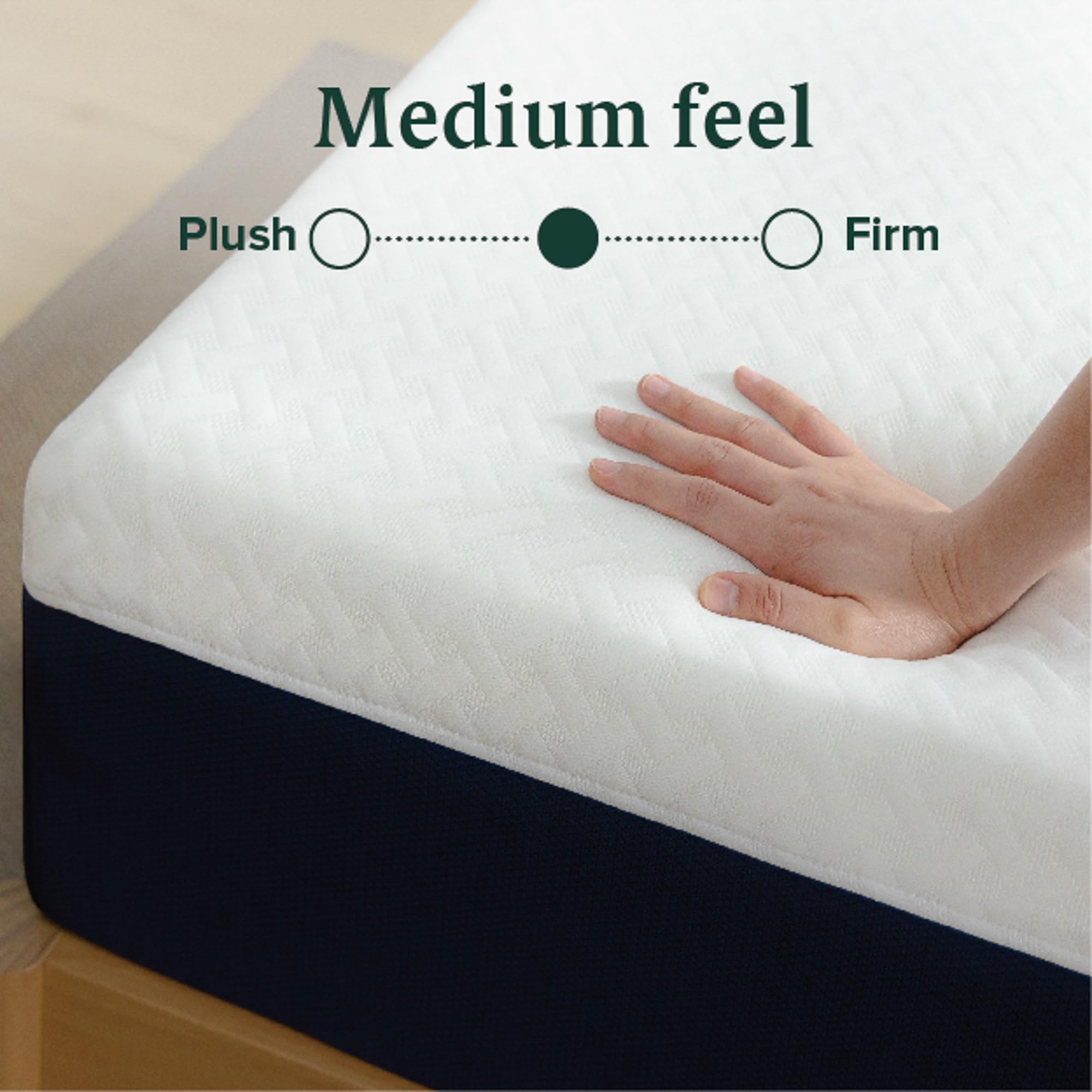 ZINUS 10 Inch Cooling Comfort Hybrid Mattress - King Size, Fiberglass Free, Medium Firm Support with Motion Isolation | CertiPUR-US Certified Foams & Breathable Fabric | Bed in a Box for Master Bedroom, Guest Room & Apartment Sleeping