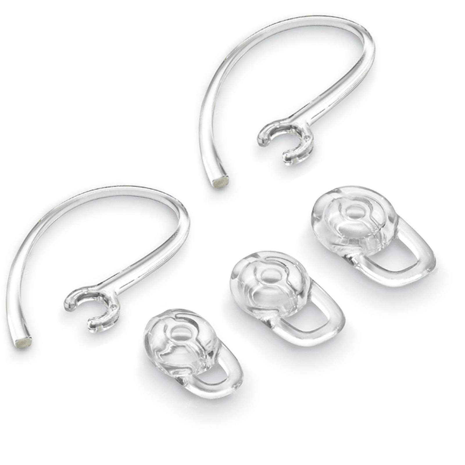 Plantronics M70 Bluetooth Headset Ear Hooks Replacement Kit - 2 Silicone Ear Hooks & 3 Size Ear Gels (S/M/L) for Secure Fit - Compatible with Plantronics M70 Wireless Headset - Perfect for Running, Gym, Workouts & Office Use
