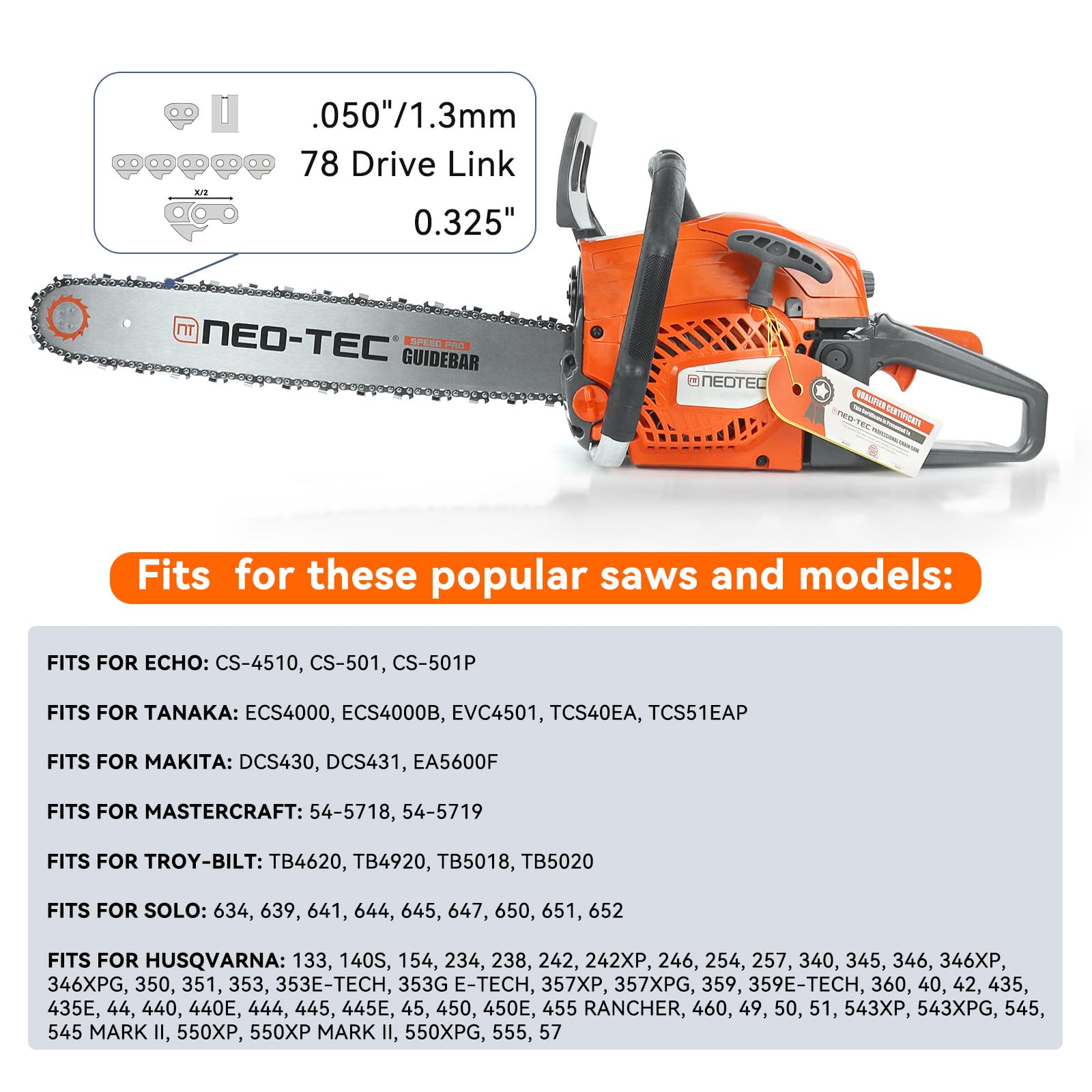 20 Inch Chainsaw Chains, 325
