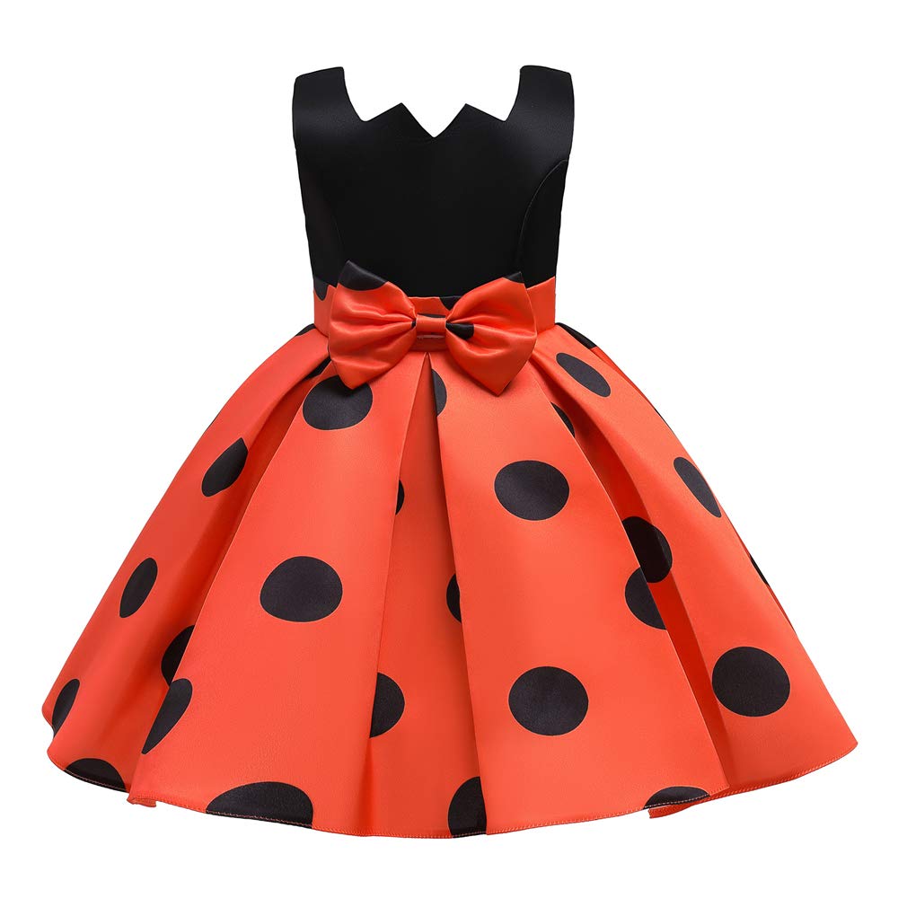 Christmas Party Dresses for Girls - Sleeveless Kids Formal Holiday Gowns with Santa & Snowman Print - Perfect for Festive Events, School Concerts, and Holiday Photos
