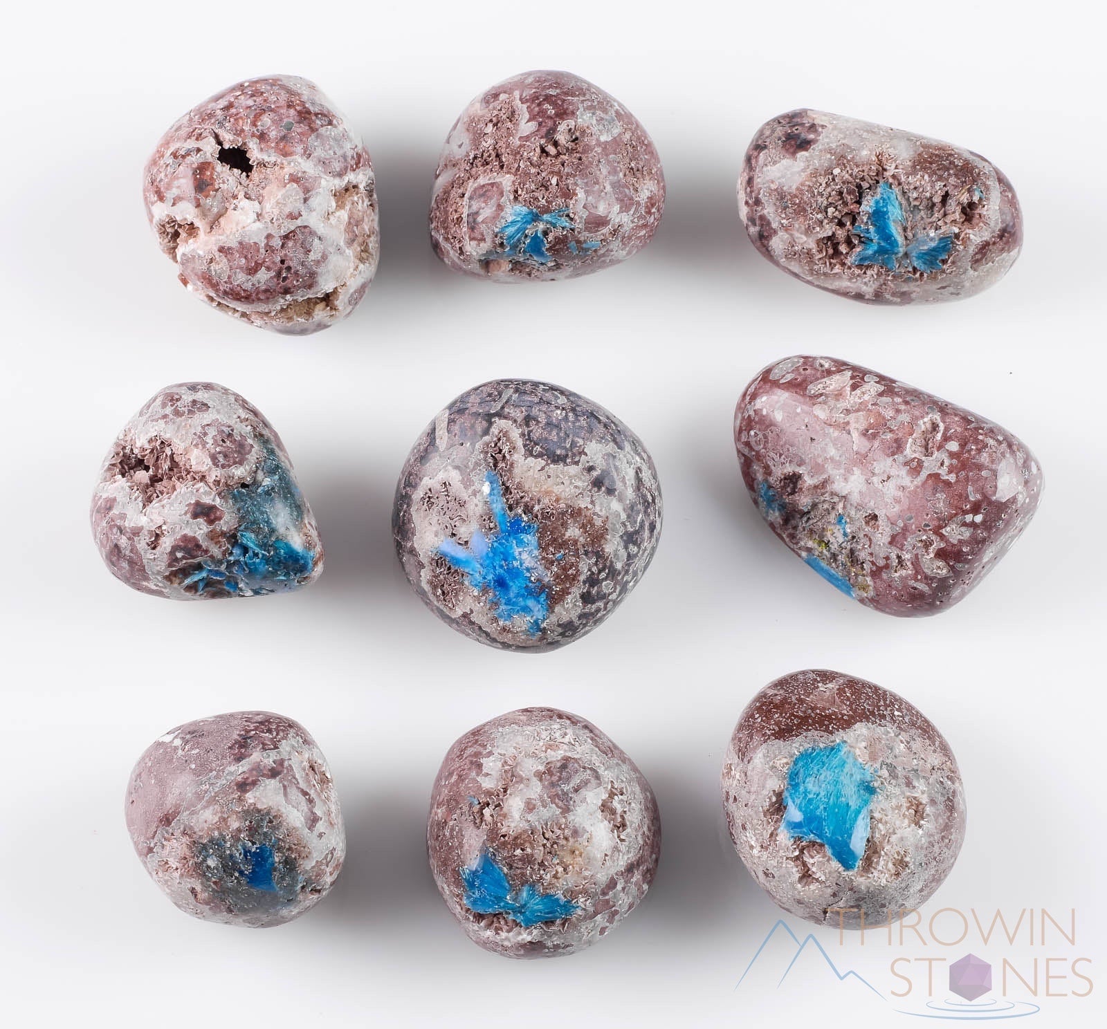 CAVANSITE Tumbled Stones - Natural Healing Crystals for Meditation, Chakra Balancing & Energy Work | Self Care Gemstones for Stress Relief & Spiritual Growth