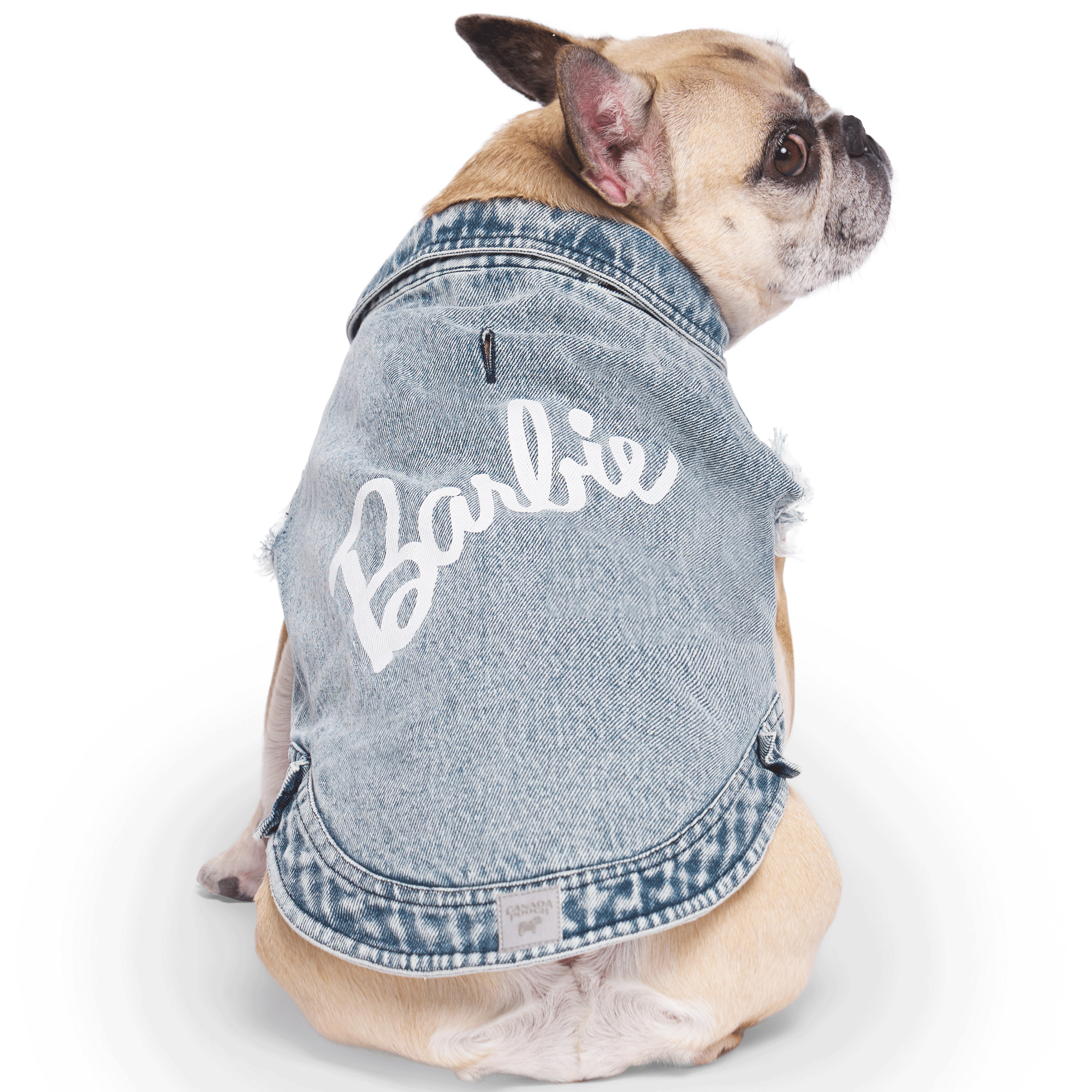 Barbie™ Downtown Denim Vest - Acid Wash Blue Jacket for Women & Girls - Fashionable 90s Style Outfit for Casual Wear & Costume Parties