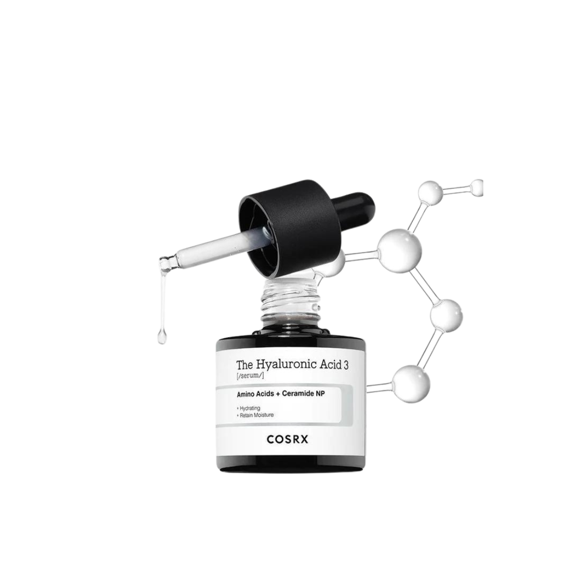 COSRX Hyaluronic Acid 3 Serum 20ml - Hydrating Facial Serum for Dry Skin, Anti-Aging Moisturizer - Perfect for Daily Skincare Routine & Night Care