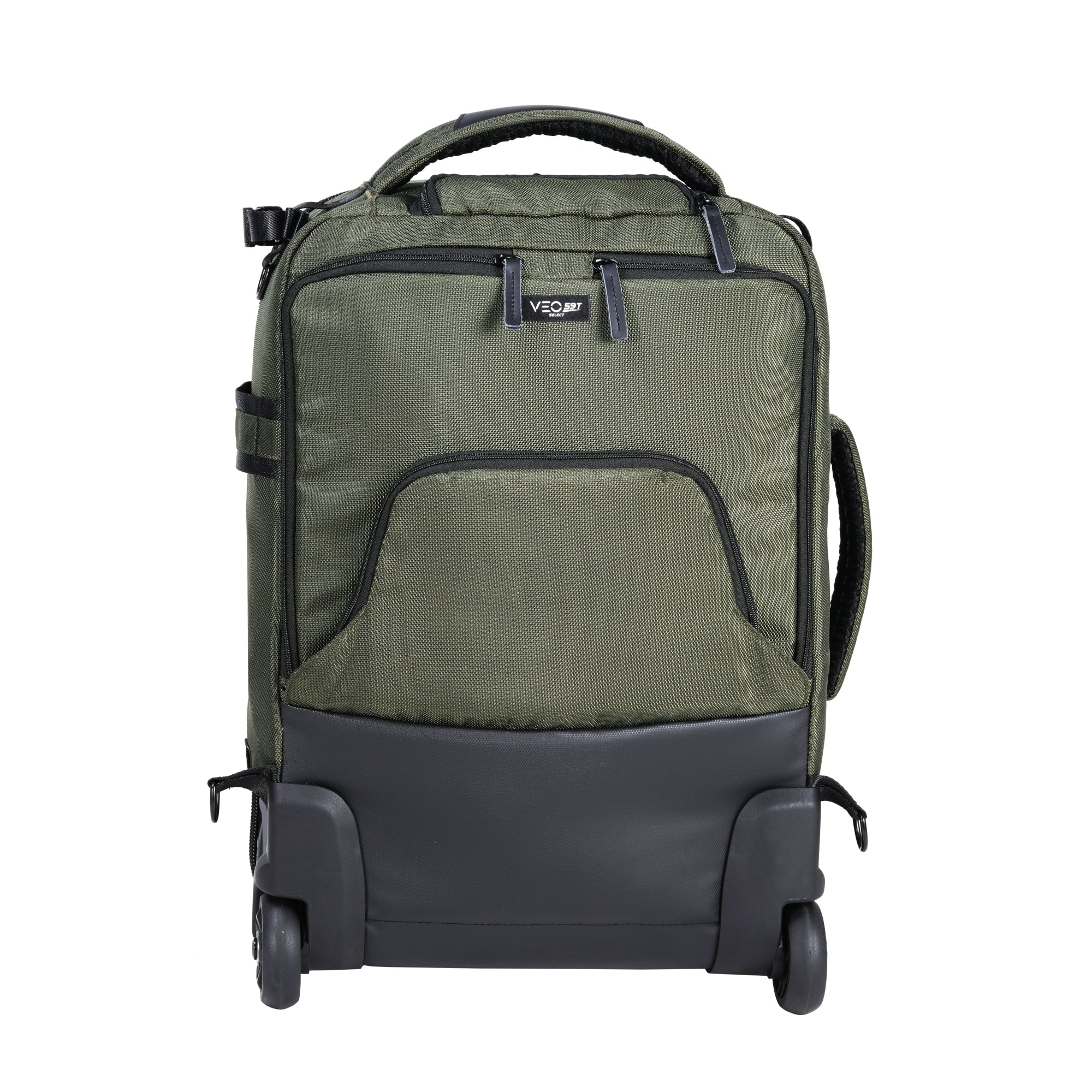 VEO SELECT 59T GR Roller Case - Lightweight Green Luggage with Smooth Wheels for Business Travel & Vacation | Durable Spinner Suitcase for Airplane Carry-On & Checked Bags
