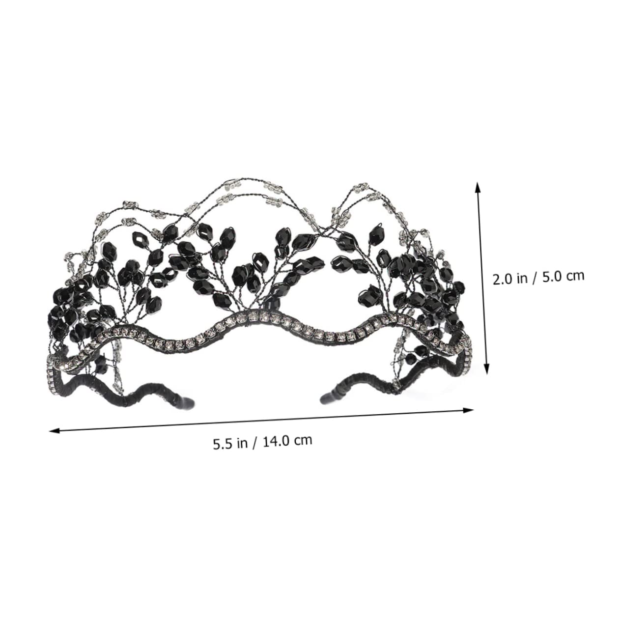Minkissy 3-Piece Crystal Rhinestone Headband Hair Ties Set for Women - Elegant Bridal & Wedding Hair Accessories, Mesh Hair Hoop Jewelry for Bridesmaids, Prom, Parties & Special Occasions