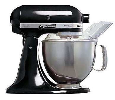 KitchenAid 5KSM150PSEOB Stand Mixer - 220/240V Heavy Duty Professional Countertop Mixer with 5 Quart Bowl (Black) - Perfect for Baking Cakes, Cookies, Bread & More