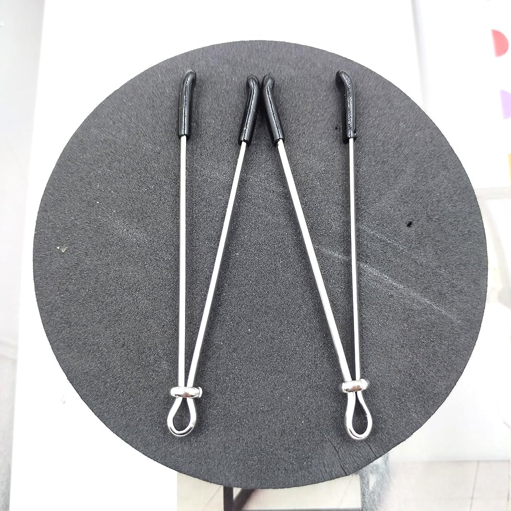Adjustable Stainless Steel Non-Piercing Body Jewelry for Women - Silver & Black Faux Body Chain Clip, Perfect for Parties, Festivals and Fashion Accessories