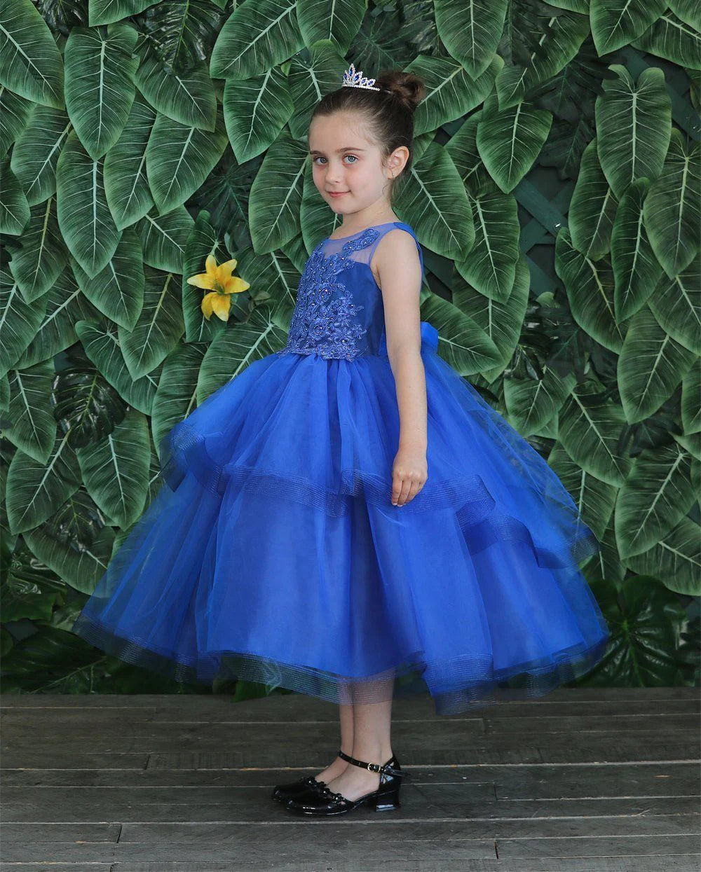 Elegant Party & Flower Girl Dress (D 792) - Perfect for Weddings, Birthday Parties & Special Occasions