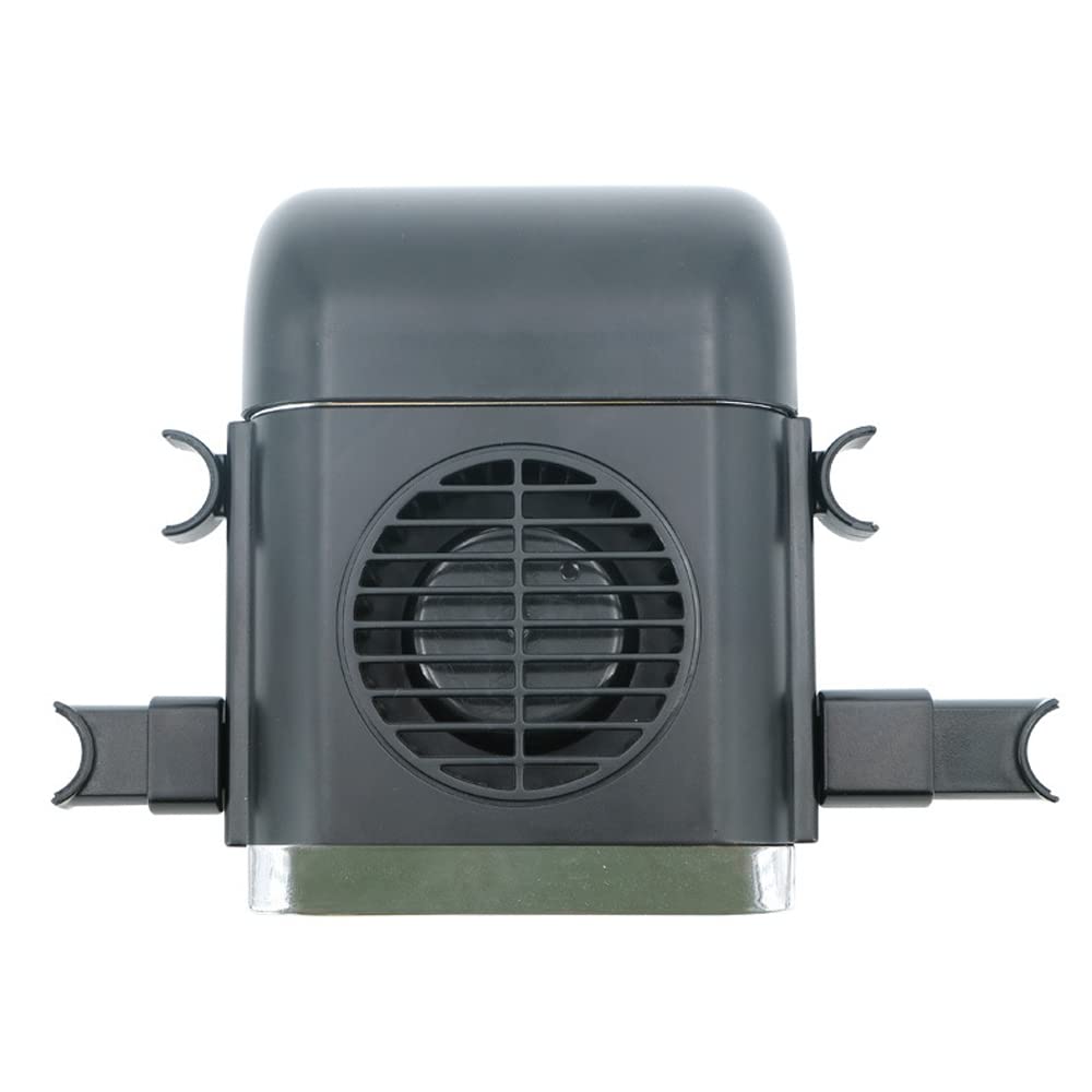 12V Car Seat Clip Fan - Portable 12 Volt USB Powered Cooling Fan for Baby Car Seat, RV & Front Seat - Black - Perfect for Travel, Road Trips & Hot Weather Comfort