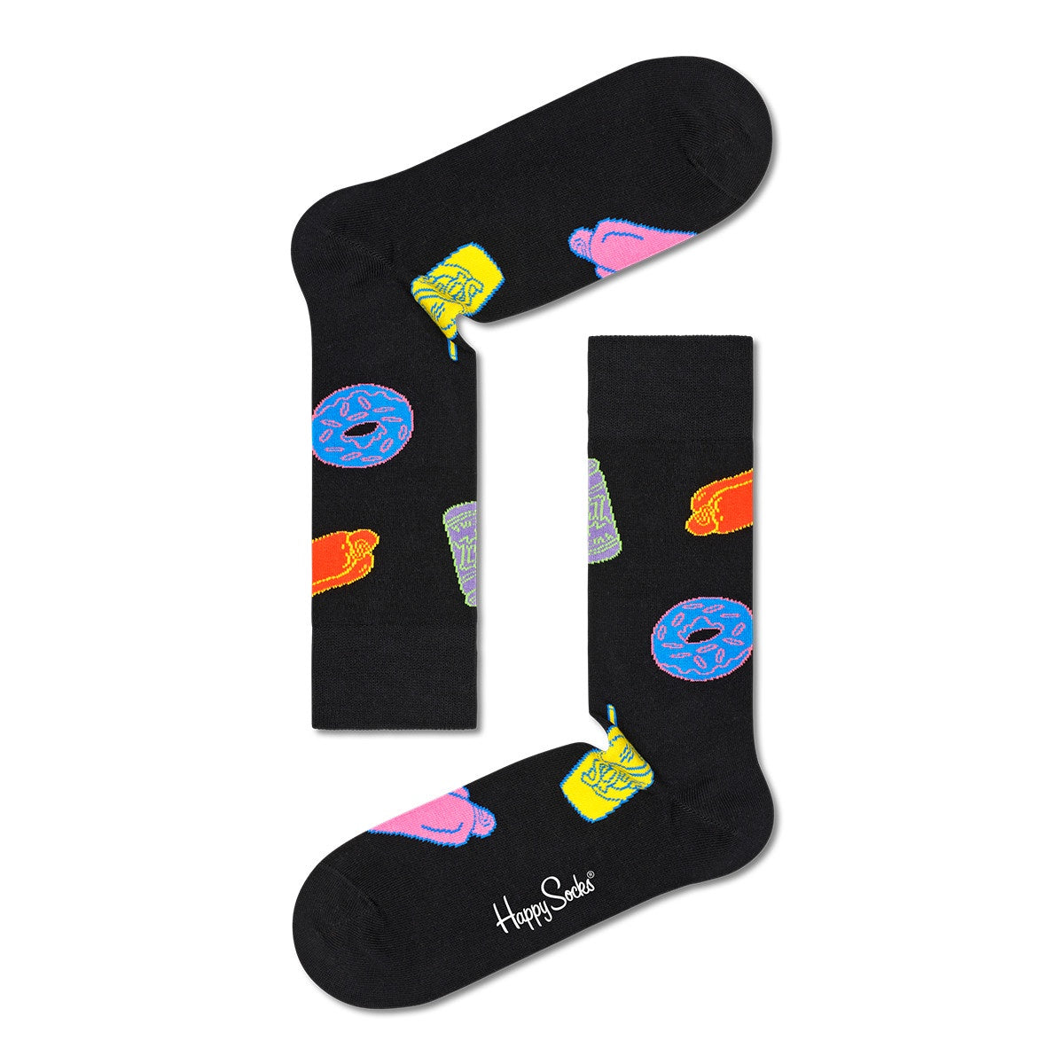 Happy Socks: The Simpsons All You Can Eat Novelty Socks - Fun Cartoon Character Socks for Men & Women - Perfect Gift for Simpsons Fans, TV Show Lovers & Pop Culture Enthusiasts