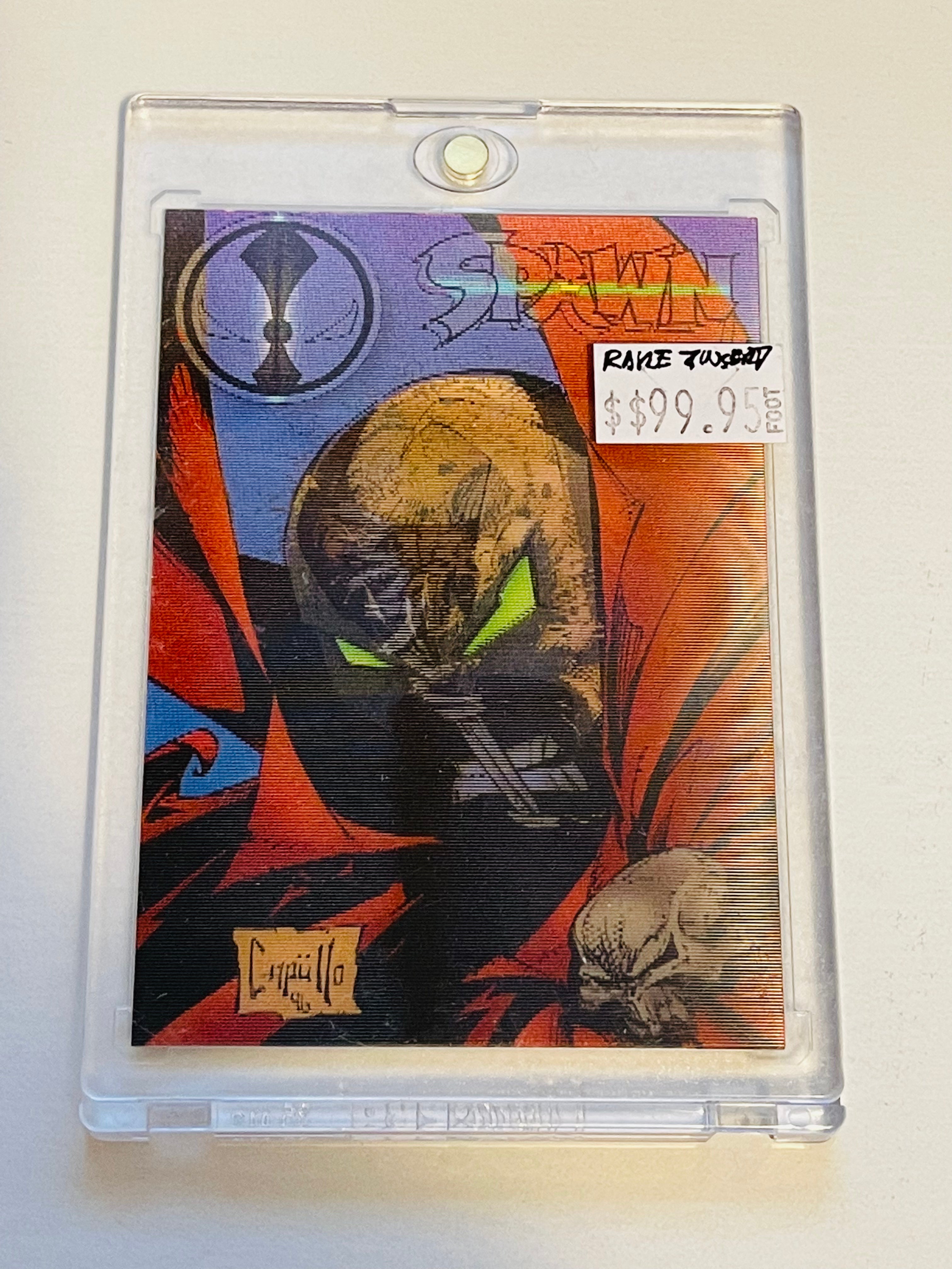 Spawn Chrome Lenticular Motion Card 1996 - Collectible Trading Card for Comic Fans & Nostalgic 90s Memorabilia