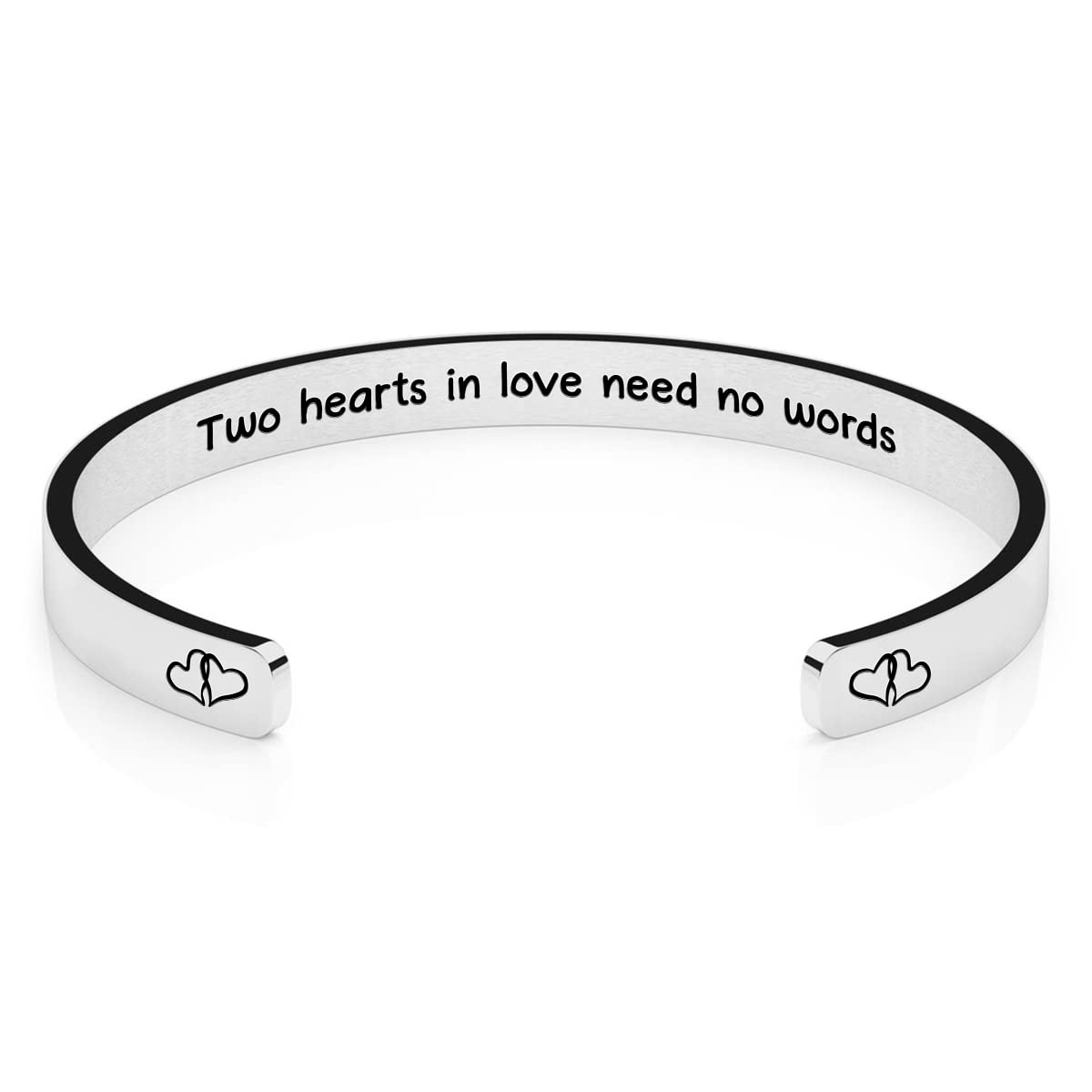Personalized Engraved Cuff Bracelet for Women - Inspirational Birthday Gift for Mom, Sister & Friend - Adjustable Mantra Bangle Jewelry - Perfect for Everyday Wear, Special Occasions & Thoughtful Gifting