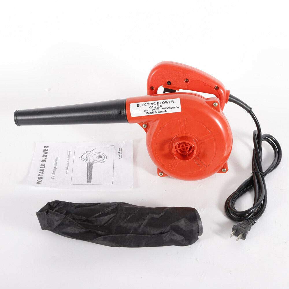 1100W Electric Leaf Blower - Corded 110V Garden Blower & Vacuum for Leaves, Dust, Debris | Portable Yard Cleaner for Lawn, Patio, Computer & Car Cleaning