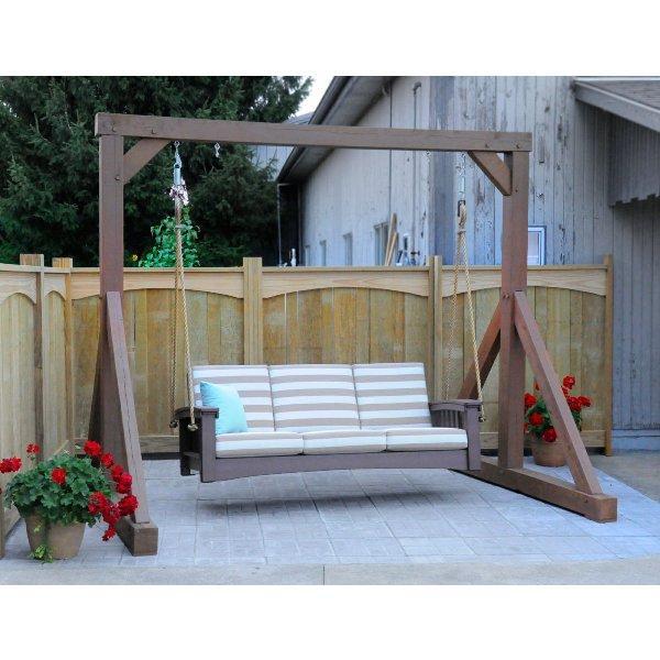 Mission Sofa Rope Swing - Indoor/Outdoor Hanging Chair for Relaxation - Perfect for Backyard, Patio, or Living Room