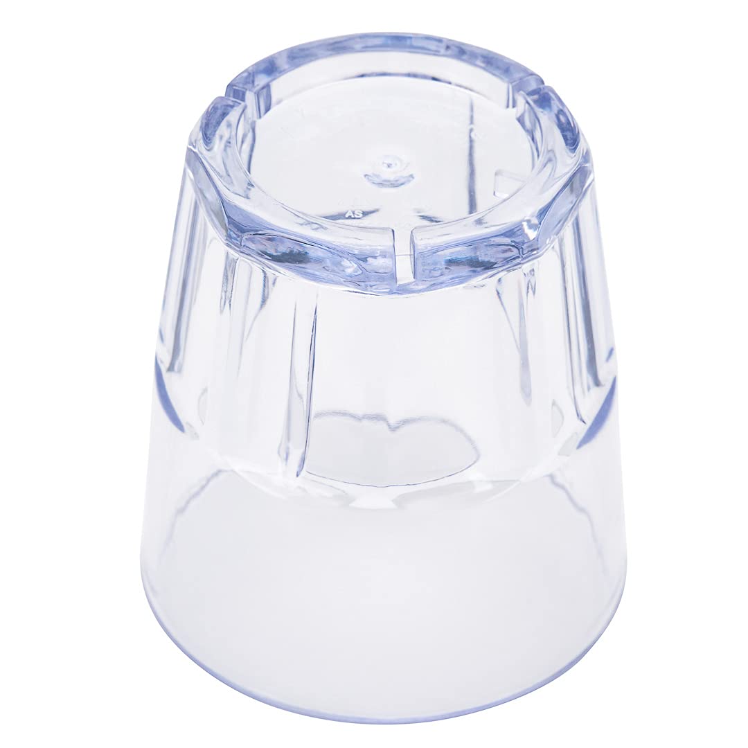 50-Pack 9oz Shatterproof Plastic Tumblers - Clear Stackable Dishwasher-Safe Drinking Glasses for Restaurants, Bars, Parties & Outdoor Events
