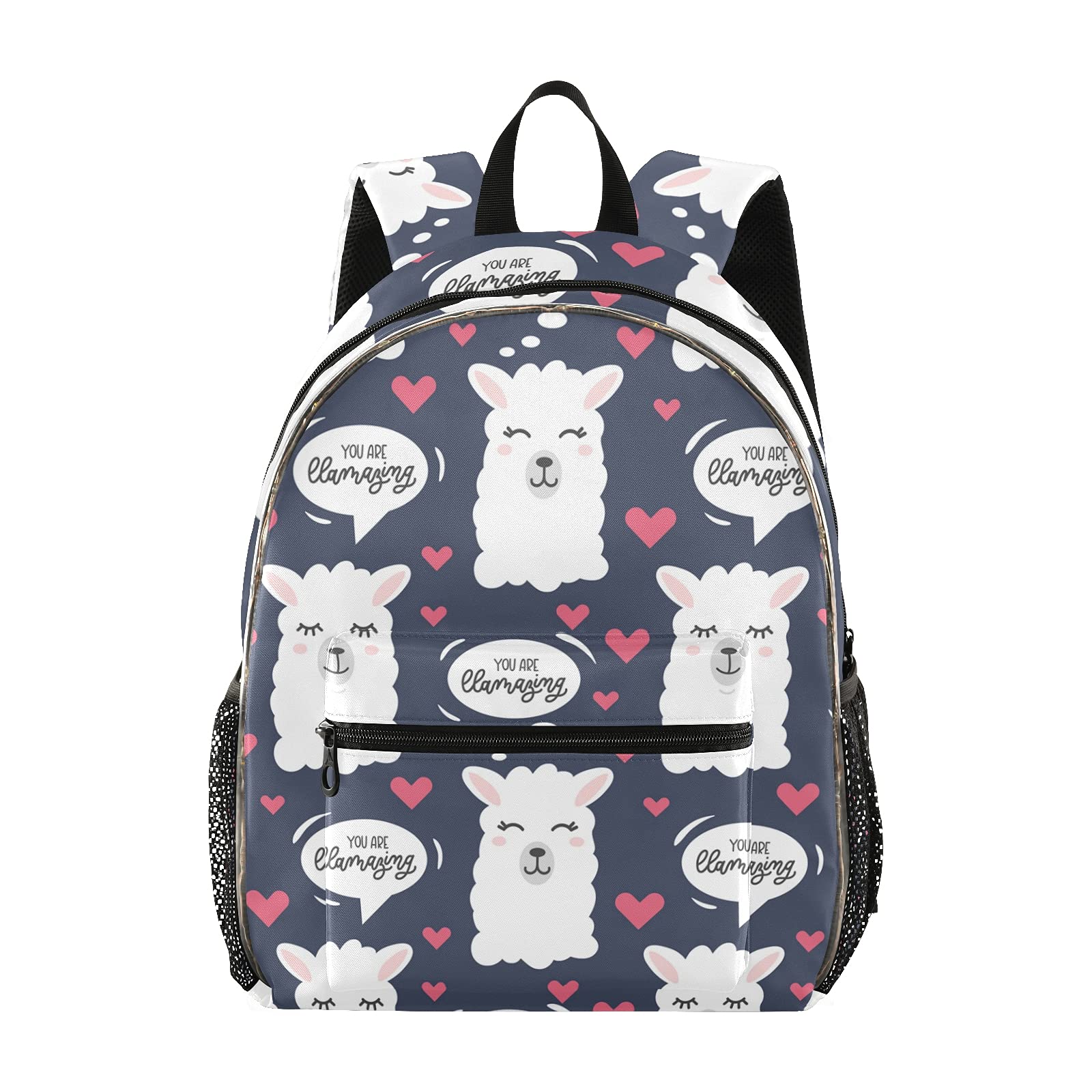 No Drama Llamas Backpack with Light - School & Travel Backpack for Teens